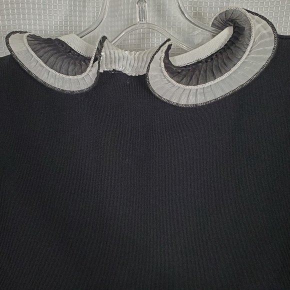 Talk of the Walk Boutique Size S Jacket Light Knit Ruffle Frilly Flyaway Duster - Picture 10 of 12